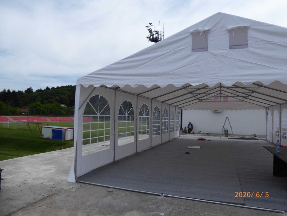 7х12 м XXL шатра - огнеустойчив PVC 550гр/м2 брезент