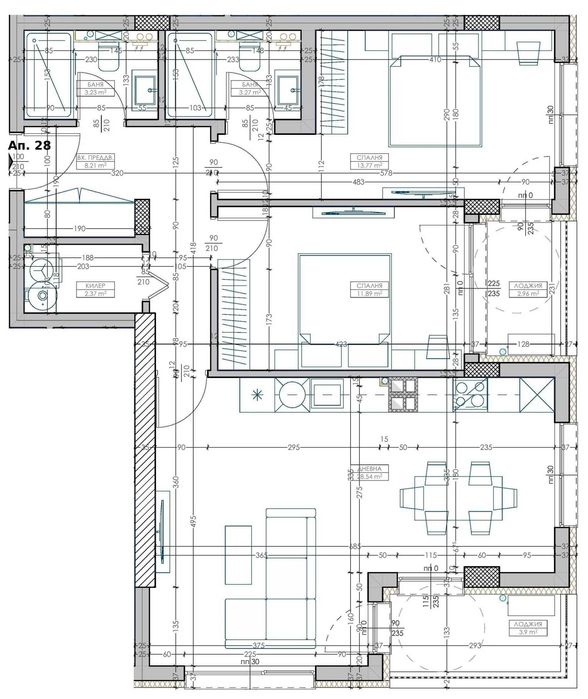 Продава се Тристаен апартамент в Варна, Младост 2 - 113 кв.м за 758 €/кв.м - Снимка #2