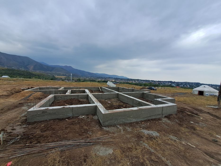 Заливка фундамент