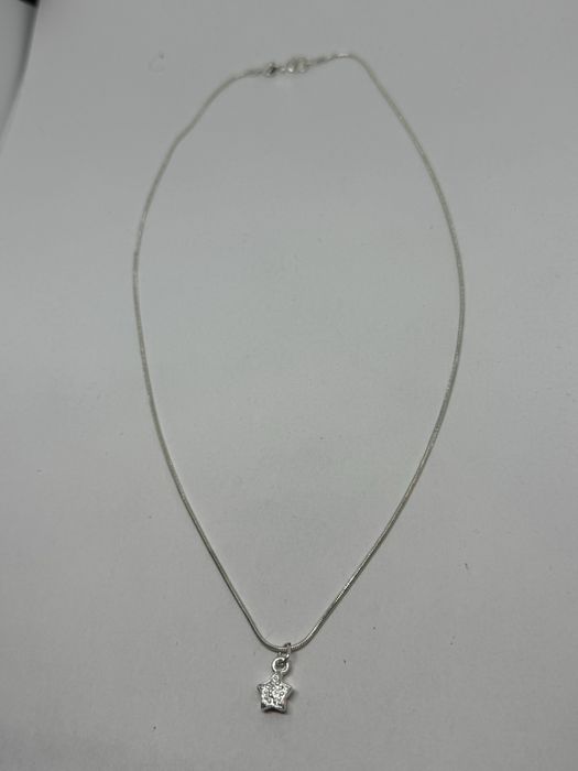 Нов сребърен синджир с висулка 5.13гр 925