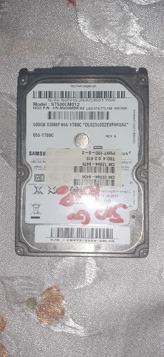 HDD SATA LAPTOP 500GB Apple original