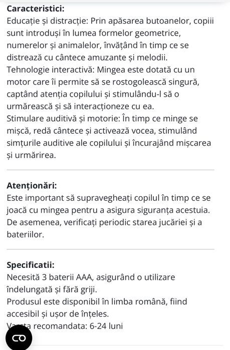 Minge magica / interactiva Vtech copii