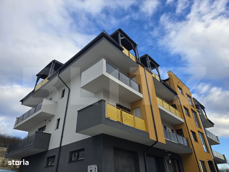 Apartament cu o camera, cu CF, semifinisat, 32 mp, balcon 4mp, parcare