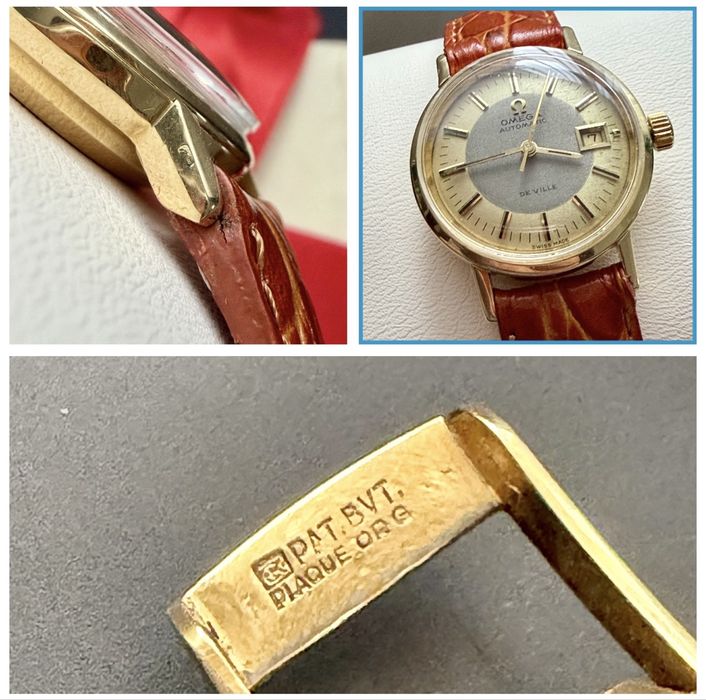 Ceas Aur Dama -Omega De Ville 18k ,Two-Tone Dial , BIJUTERIE