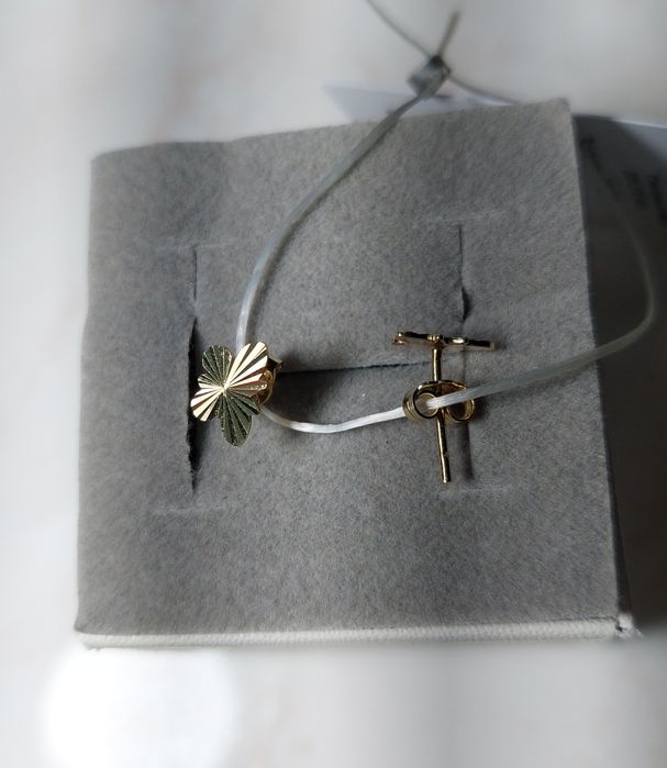 Серьги пусеты золото 585 пробы