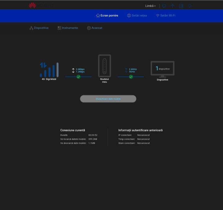Router 4G+ Huawei B535 cu SIM