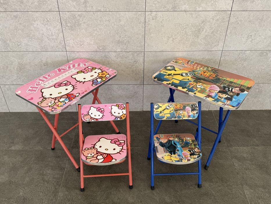 Складной детский столик со стульчико Качество очень хорошее 3-6 лет