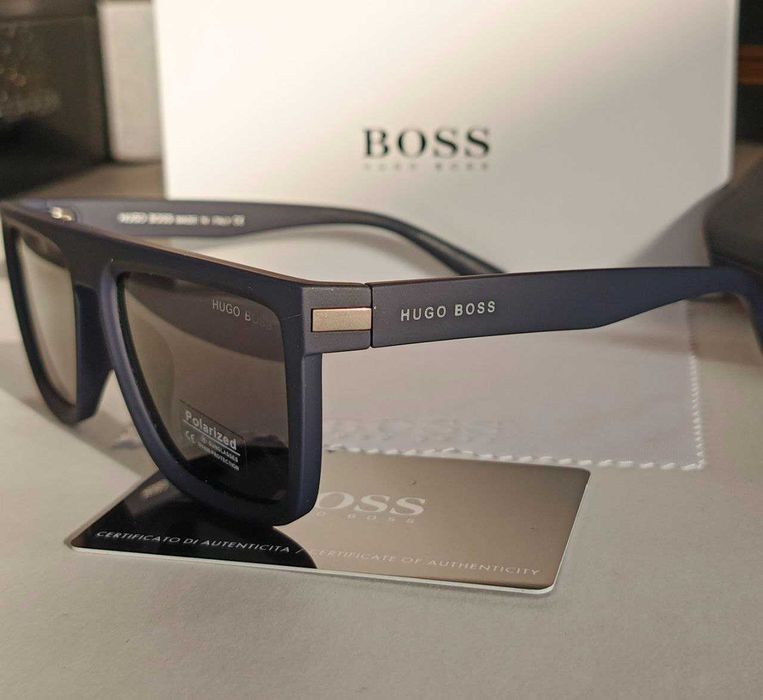 Очки Hugo Boss Lux Матовые Чёрная оправа матовая С Полиризацией