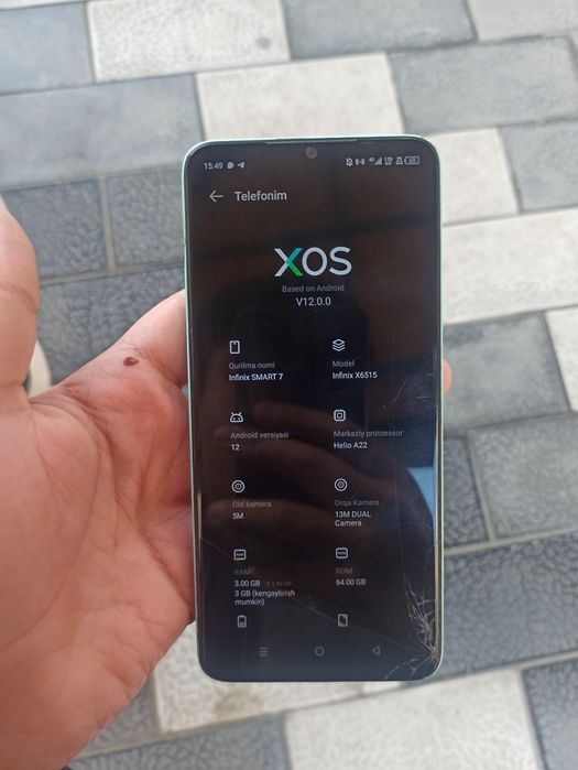 Infinix smart 7 гар..5 oy