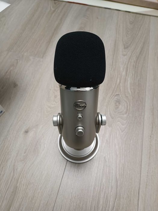 Microfon USB Logitech Blue Yetiicrofon Platinum Edition + Pop Filter