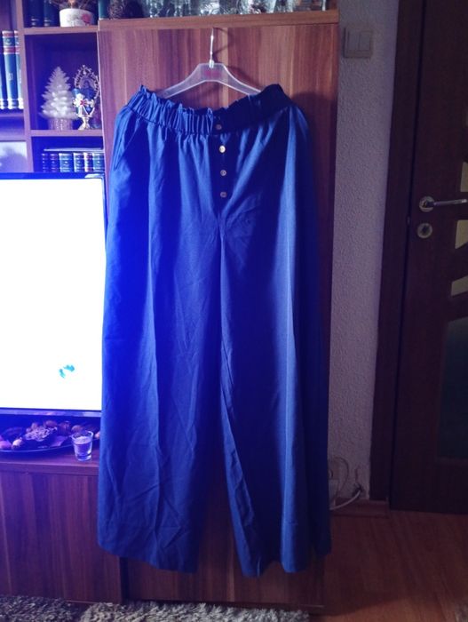 Fusta pantalon culoare albastru