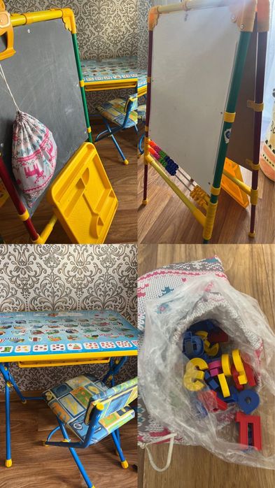 Парта и мольберт детский