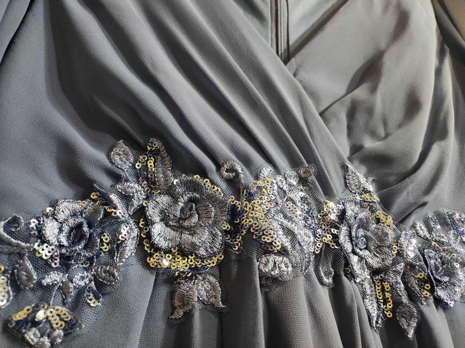 Синя официална рокля