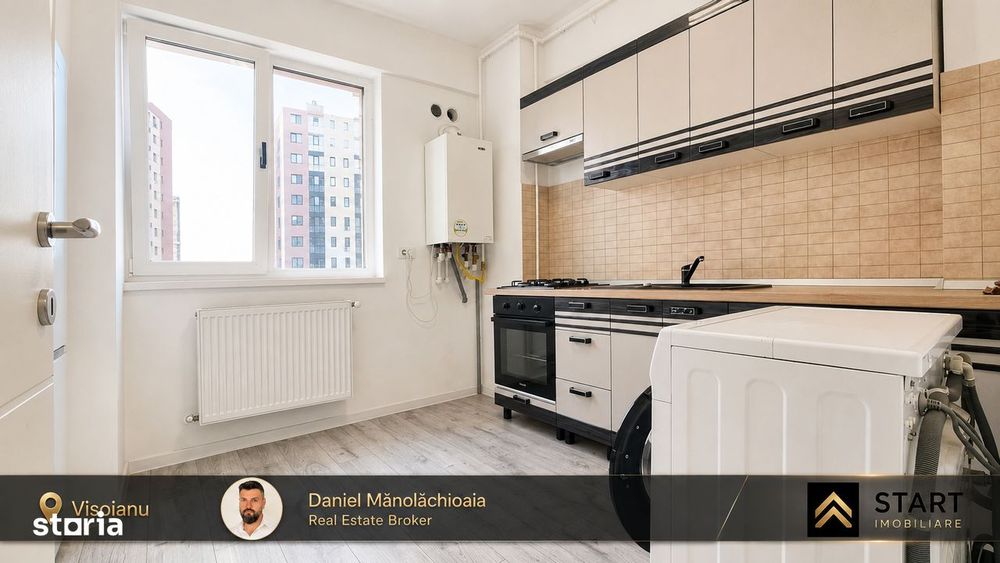 Apartament 1 Cameră Decomandat de închiriat – Cartier Visoianu, etaj 1