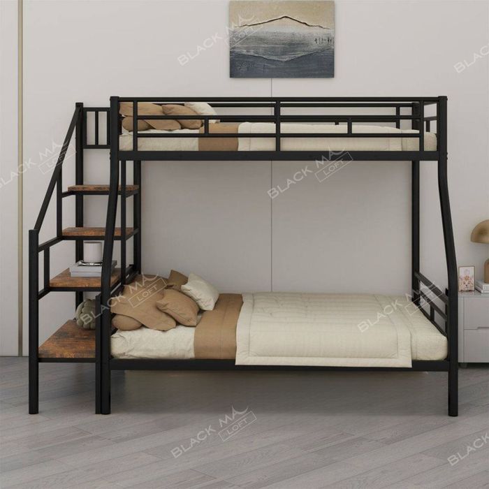 Двухъярусная кровать Лофт + Рассрочка Loft krovat temir kravat крават