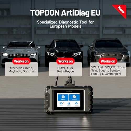 Автодиагностика TOPDON ArtiDiag EU с ECU coding за Benz/BMW/VAG