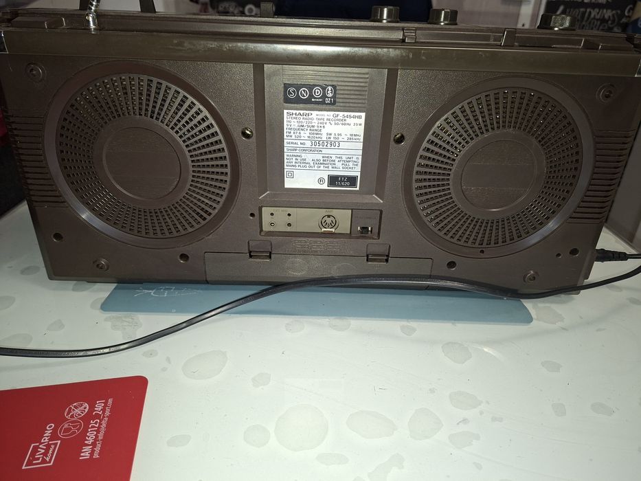 Sharp gf 5454, boombox japonez,radio 4 benzi, funcțional