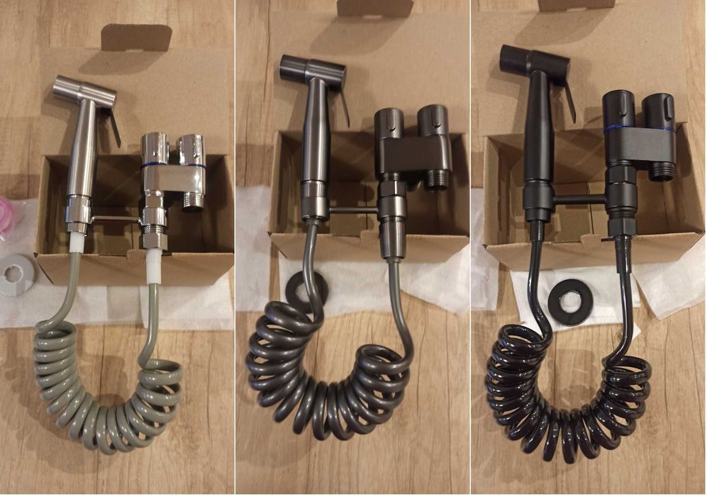 Хигиенен душ 3 цвята(ХРОМ,ОРЪЖЕЙНО СИВО и ЧЕРЕН)