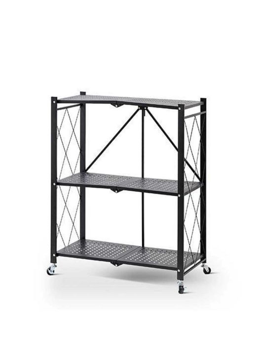Складной металлический стеллаж на колесах 3/4/5 полки