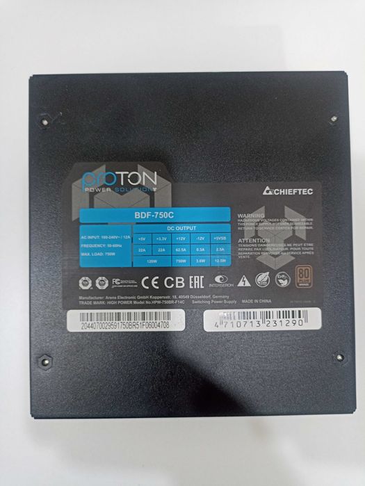 Блок питания для ПК Chieftec Proton BDF-750C