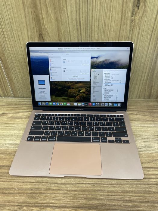 Macbook Air M1 Gold, 2020-yil, 8/256gb, макбук айр/ейр голд М1