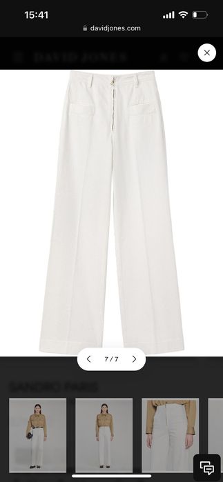 Дънки с висока талия Sandro