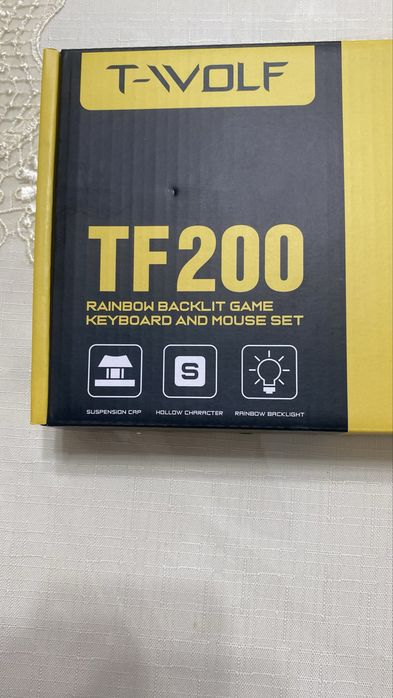 Игровая клавиатура и мышь T-WOLF TF200 RGB