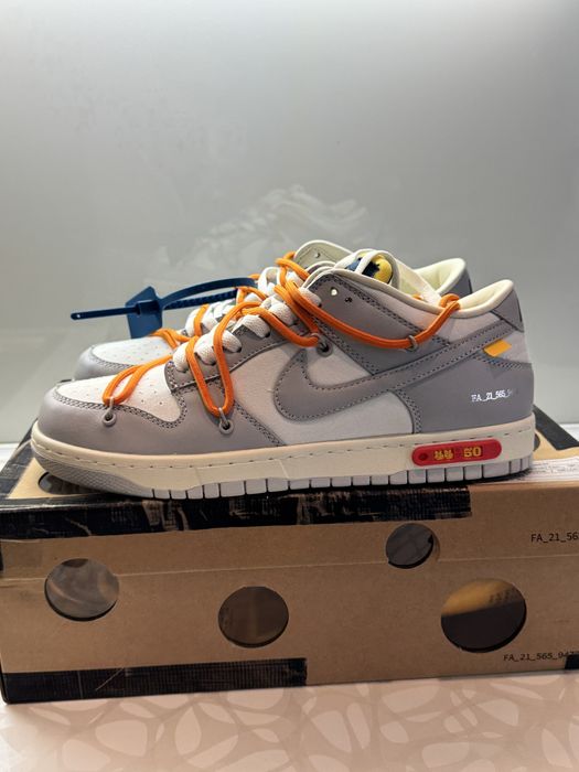 Nike Dunk Off-White Lot 44 Кецове 43 Размер + Кутия