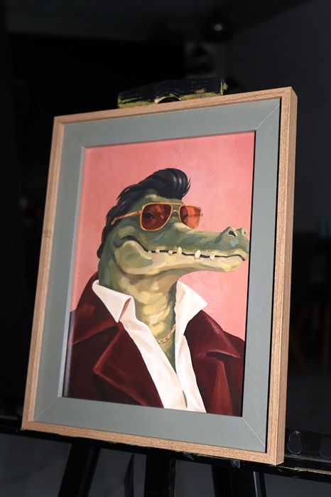 Авторски принтове с животни в рамка (15x20 см) - серия „Колекция Животни“