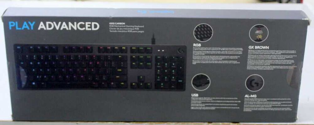 Tastatura mecanica Gaming Logitech G512 GX Brown Tactile USB model US 920-009352 noua Sigilata
