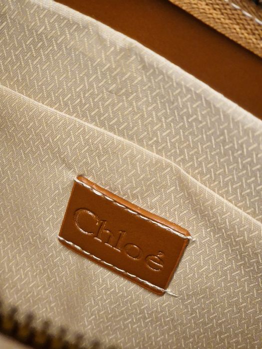 НОВО  Промоция ! Дамска чанта Chloè Woody Tote Linen