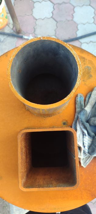 Печь для бани с 10 мм трубы