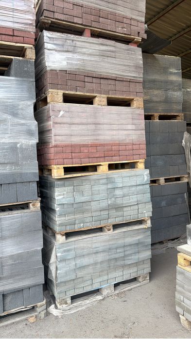 Брусчатка, бордюр, пескоблок, поребрик