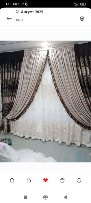 Срочно зал учун парда сотилади