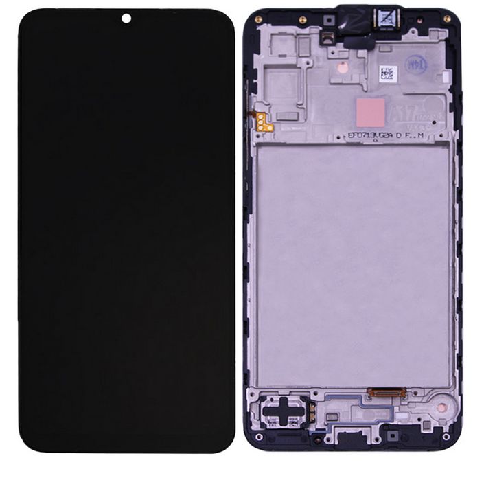 Display Samsung Galaxy A17 5G, A176, cu Rama, Negru, Compatibil incell