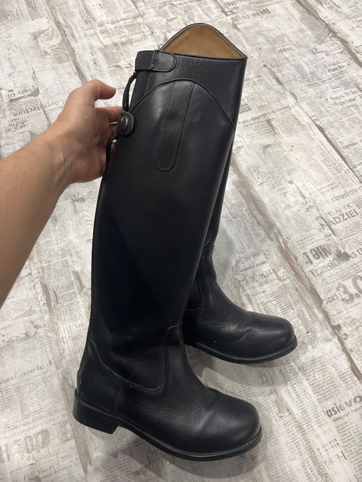 Детски кожени ботуши за езда HKM Córdoba Kids 34 - почти нови