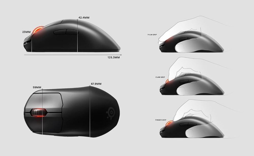 Мышь SteelSeries Prime Wireless
