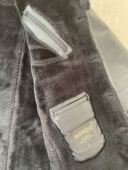 Кожаная дубленка