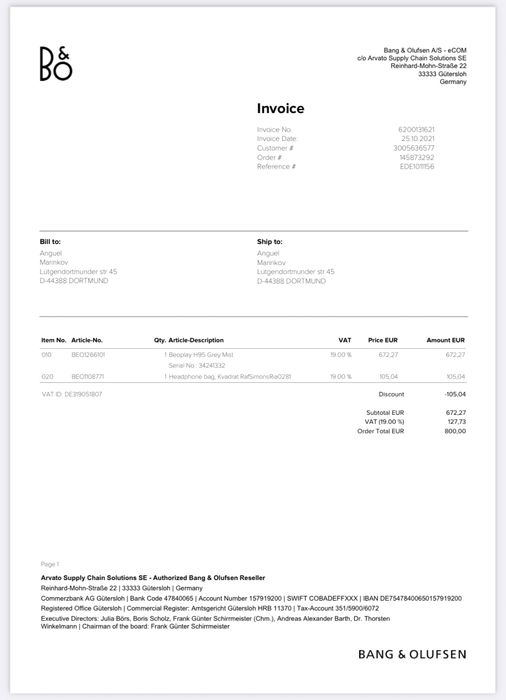 Слушалки Bang&Olufsen BEOPLAY H95