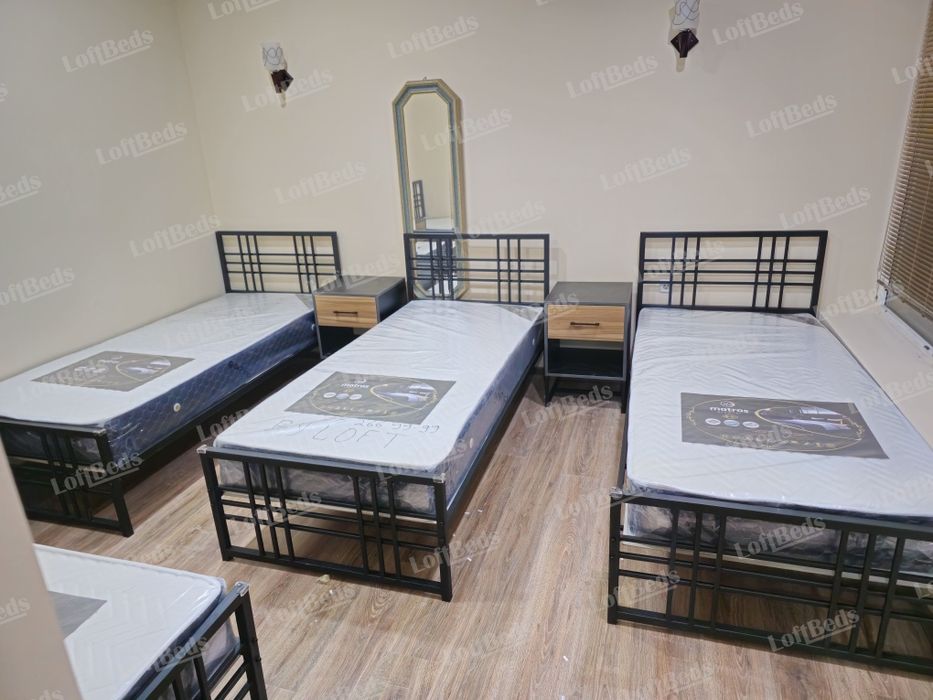 односпальная кровать и Двуспальная, лофт, Kravat, Kalavat, karavot, 90