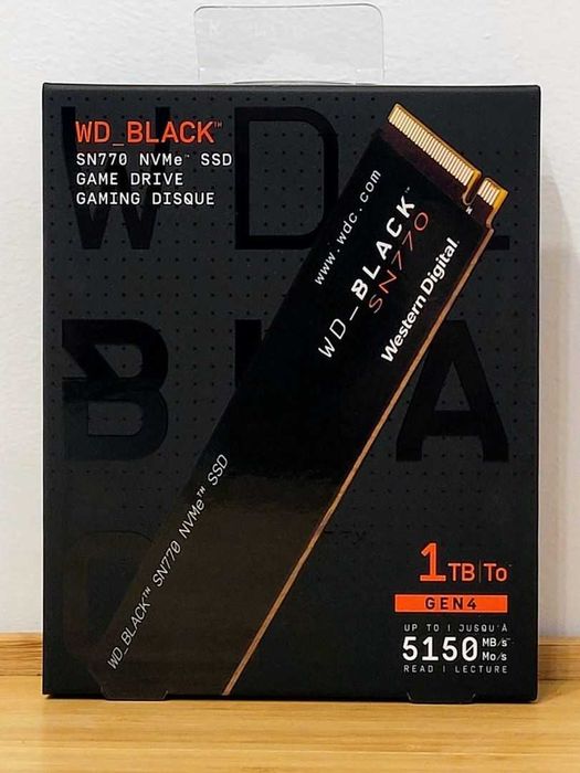 M.2 SSD WD Black SN770 1TB NVMe PCIe Gen 4 Game Drive
