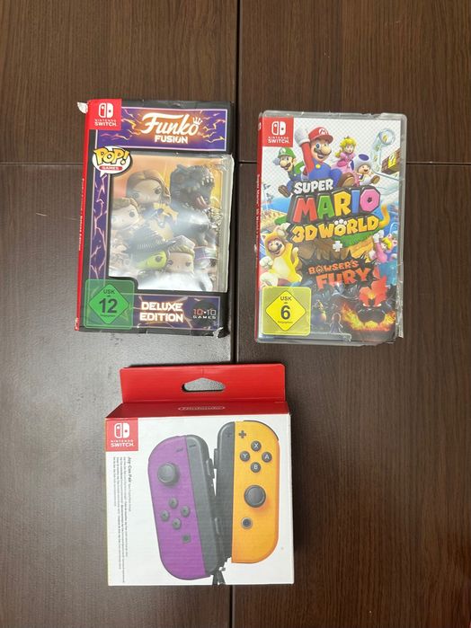 Пълен комплект конзола Nintendo Switch + игри и допълнителни контролери (Joy-Con)
