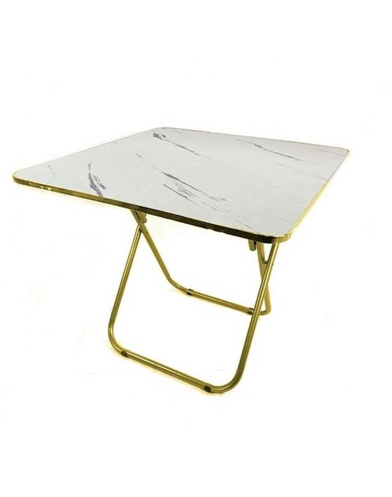 Маса сгъваема с плот имитация на мрамор от ПДЧ 60х60