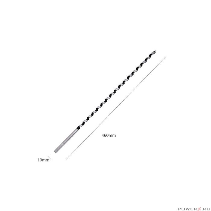 Set burghie pentru lemn, 460 mm, 6 piese, 6 - 25 mm, Silver