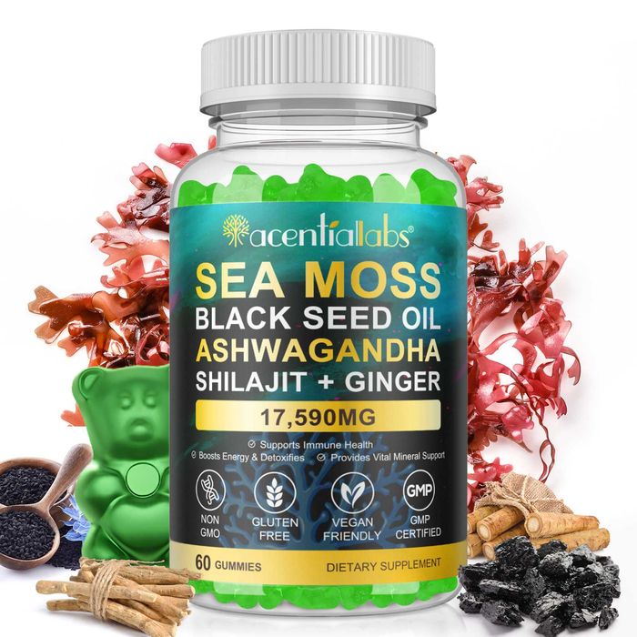 Sea Moss желирани мечета с шиладжит и ашфаганда морски мъх