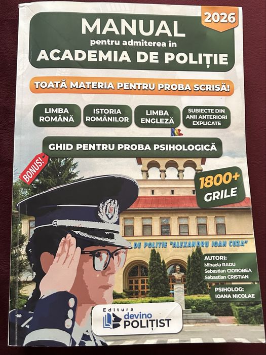 Manual Admitere la Academia de Poliție