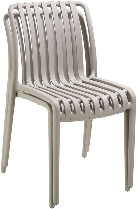 Комплект от  2 броя градински стола плътна пластмаса