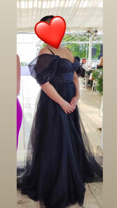 Черна официална рокля