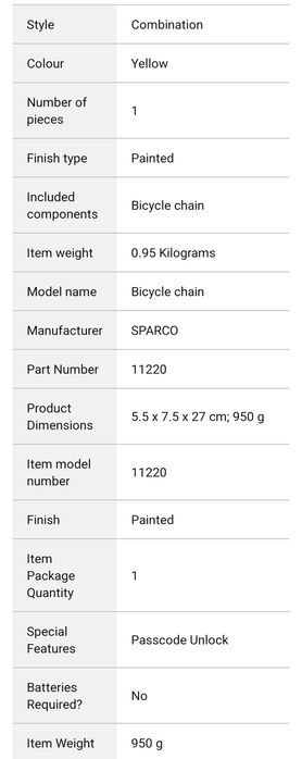 Antifurt pentru biciclete/scutere Sparco