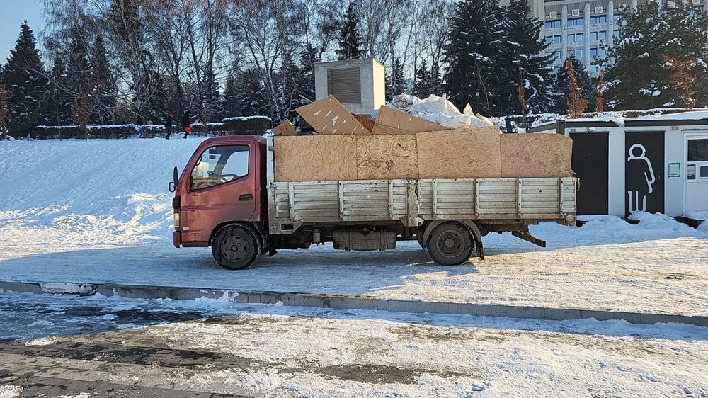 Вывоз строительных Мусора ТБО Безнал Бортовой китаец Газель доставка